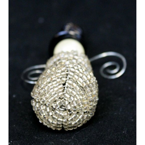 Unique OOAK? Handmade? Bead and Wire 3D Snowman Ornament Christmas Winter - Picture 3 of 4